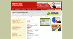 Desktop Screenshot of jobwebby.com